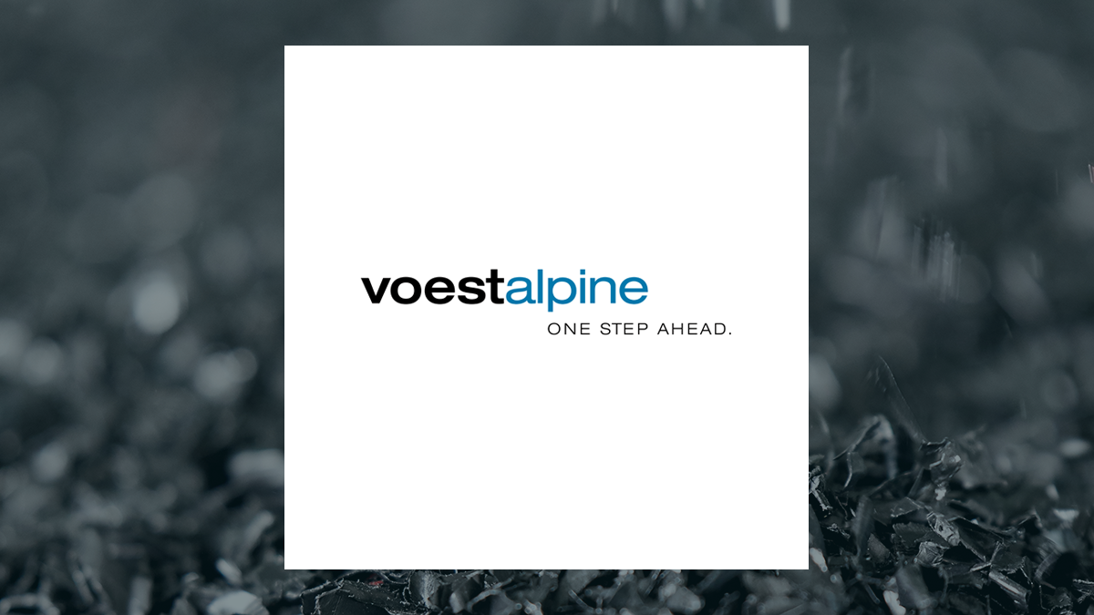 Voestalpine logo with Basic Materials background