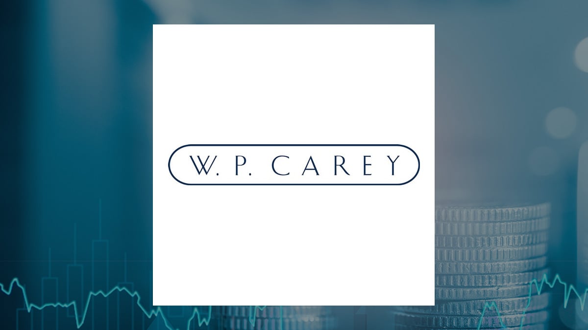 W. P. Carey logo with Finance background