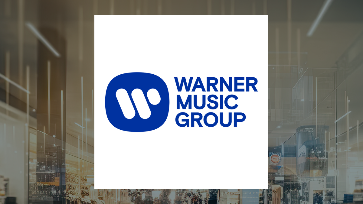 Warner Music Group logo with Consumer Discretionary background