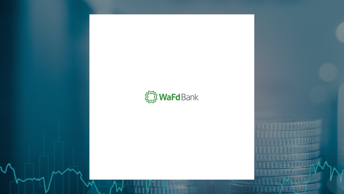 WaFd logo with Finance background