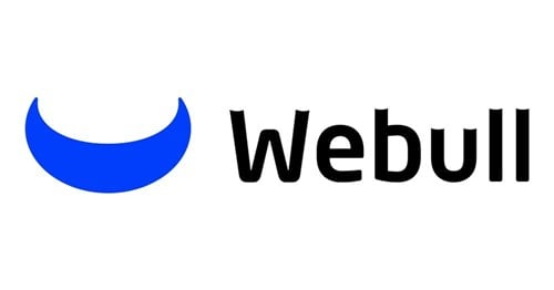 Webull stock trading charts displaying institutional buy volume and market trends