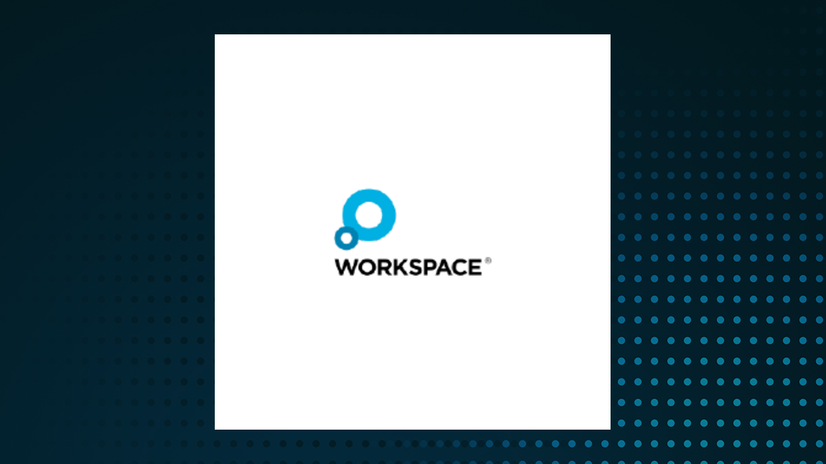 Workspace Group logo with Real Estate background