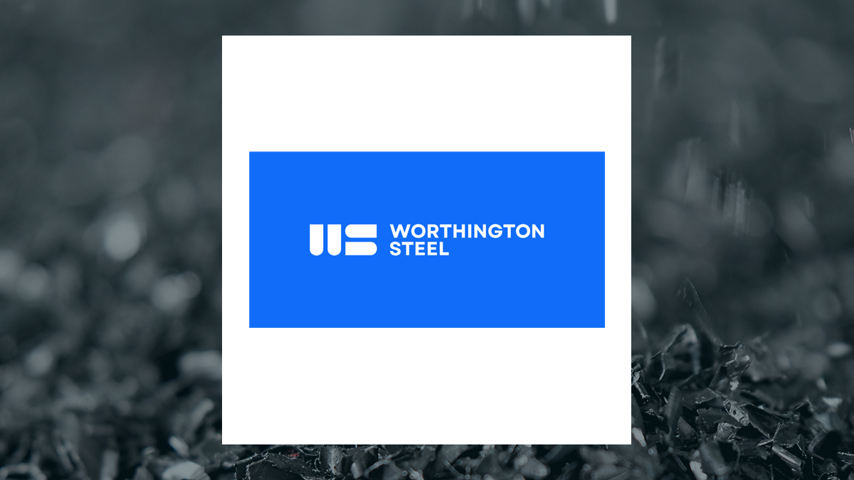 Worthington Steel logo with Basic Materials background