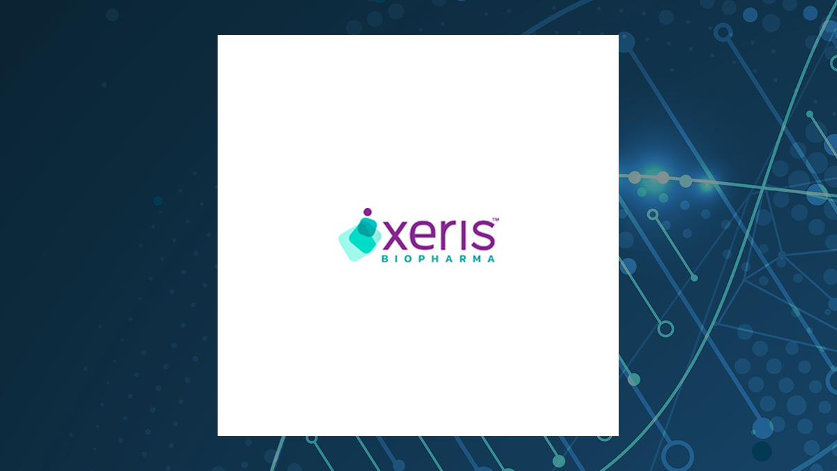 Xeris Biopharma logo with Medical background