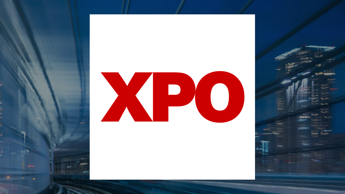 XPO logo with Transportation background