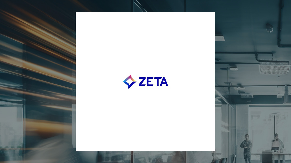 Zeta Global logo with Business Services background