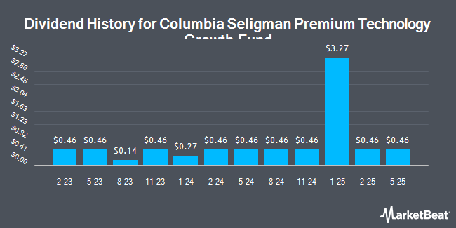 Dividend History for Columbia Seligman Premium Technology Growth Fund (NYSE:STK)