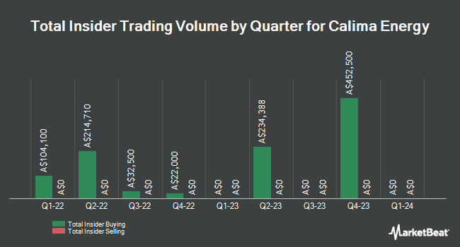 Insider Buying and Selling by Quarter for Calima Energy (ASX:CE1)