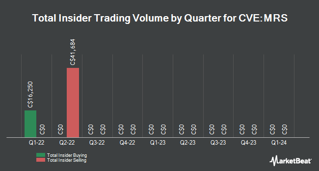 Insider Buying and Selling by Quarter for Mission Ready Solutions (CVE:MRS)