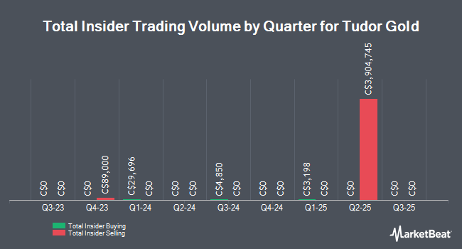 Insider Buying and Selling by Quarter for Tudor Gold (CVE:TUD)
