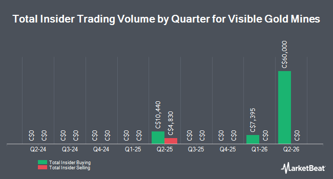 Insider Buying and Selling by Quarter for Visible Gold Mines (CVE:VGD)
