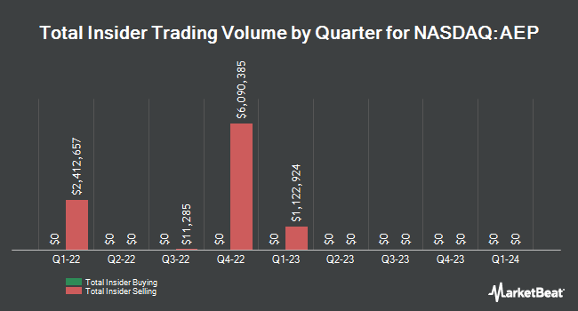 Insider Buying and Selling by Quarter for American Electric Power (NASDAQ:AEP)