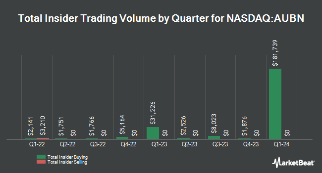 Insider Buying and Selling by Quarter for Auburn National Bancorporation (NASDAQ:AUBN)