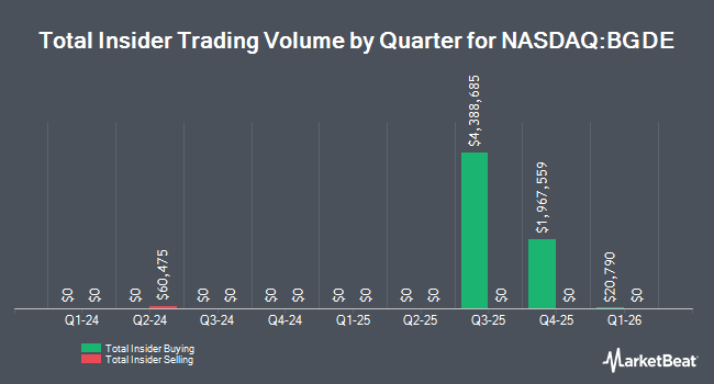 Insider Buying and Selling by Quarter for Big Digital Energy, Inc. Common Stock (NASDAQ:BGDE)