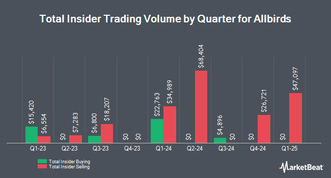 Insider Buying and Selling by Quarter for Allbirds (NASDAQ:BIRD)
