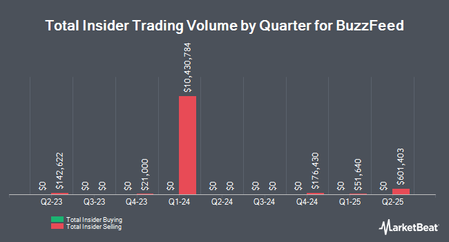 Insider Buying and Selling by Quarter for BuzzFeed (NASDAQ:BZFD)