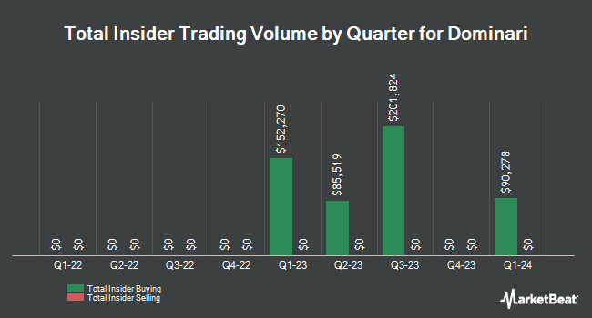 Insider Buying and Selling by Quarter for Dominari (NASDAQ:DOMH)