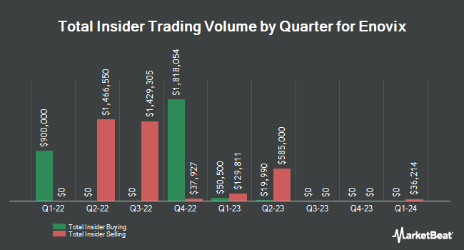 Insider Buying and Selling by Quarter for Enovix (NASDAQ:ENVX)