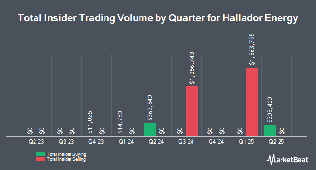 Insider Buying and Selling by Quarter for Hallador Energy (NASDAQ:HNRG)