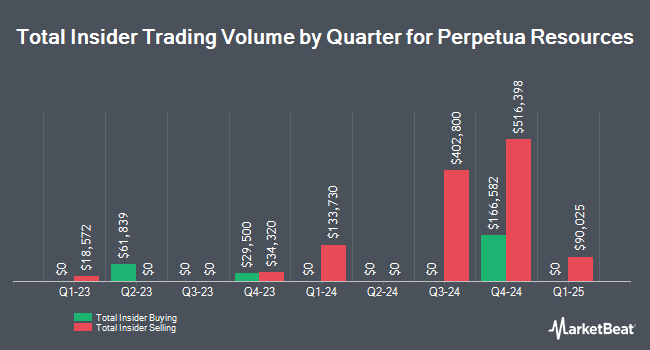 Insider Buying and Selling by Quarter for Perpetua Resources (NASDAQ:PPTA)