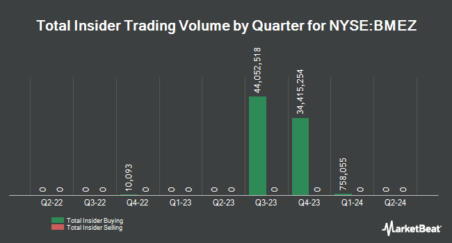 Insider Buying and Selling by Quarter for BlackRock Health Sciences Term Trust (NYSE:BMEZ)