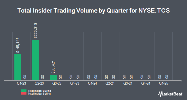Insider Buying and Selling by Quarter for The Container Store Group (NYSE:TCS)