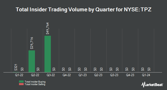 Insider Buying and Selling by Quarter for Tortoise Power and Energy Infrastructure Fund (NYSE:TPZ)
