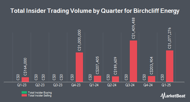 Insider Buying and Selling by Quarter for Birchcliff Energy (TSE:BIR)