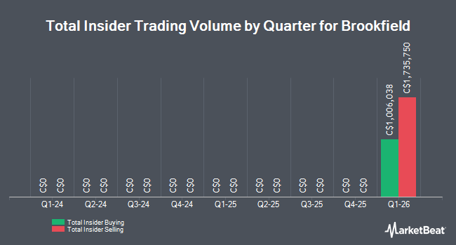 Insider Buying and Selling by Quarter for Brookfield (TSE:BN)