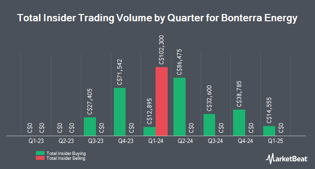 Insider Buying and Selling by Quarter for Bonterra Energy (TSE:BNE)