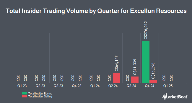 Insider Buying and Selling by Quarter for Excellon Resources (TSE:EXN)