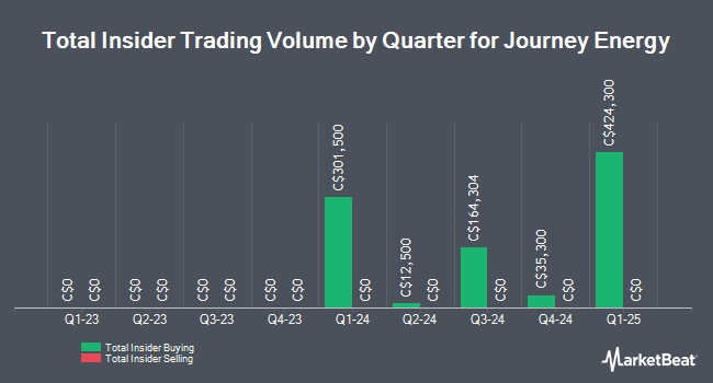 Insider Buying and Selling by Quarter for Journey Energy (TSE:JOY)