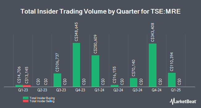 Insider Buying and Selling by Quarter for Martinrea International (TSE:MRE)