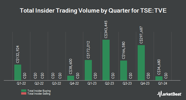 Insider Buying and Selling by Quarter for Tamarack Valley Energy (TSE:TVE)