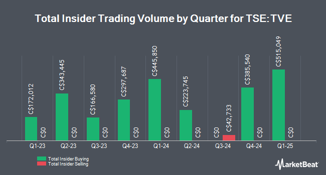 Insider Buying and Selling by Quarter for Tamarack Valley Energy (TSE:TVE)