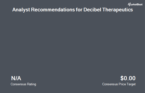 Analyst Recommendations for Decibel Therapeutics (NASDAQ:DBTX)