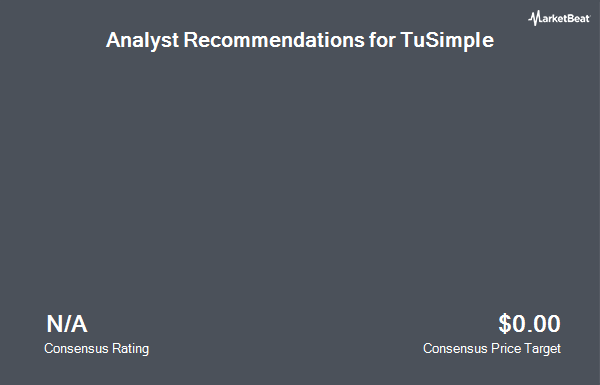 Analyst Recommendations for TuSimple (NASDAQ:TSP)