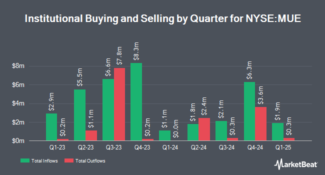 Institutional Ownership by Quarter for BlackRock MuniHoldings Quality Fund II (NYSE:MUE)