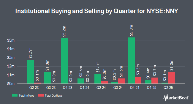 Institutional Ownership by Quarter for Nuveen New York Municipal Valu (NYSE:NNY)