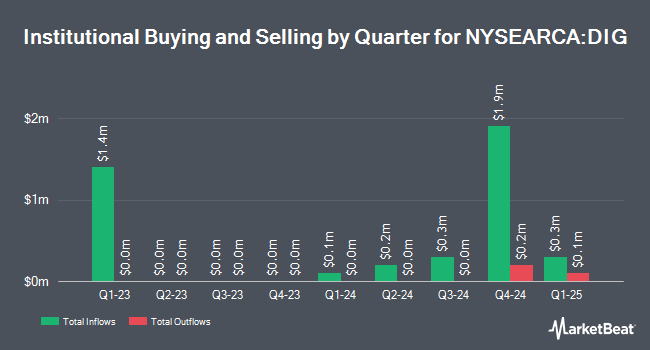 Institutional Ownership by Quarter for ProShares Ultra Energy (NYSEARCA:DIG)
